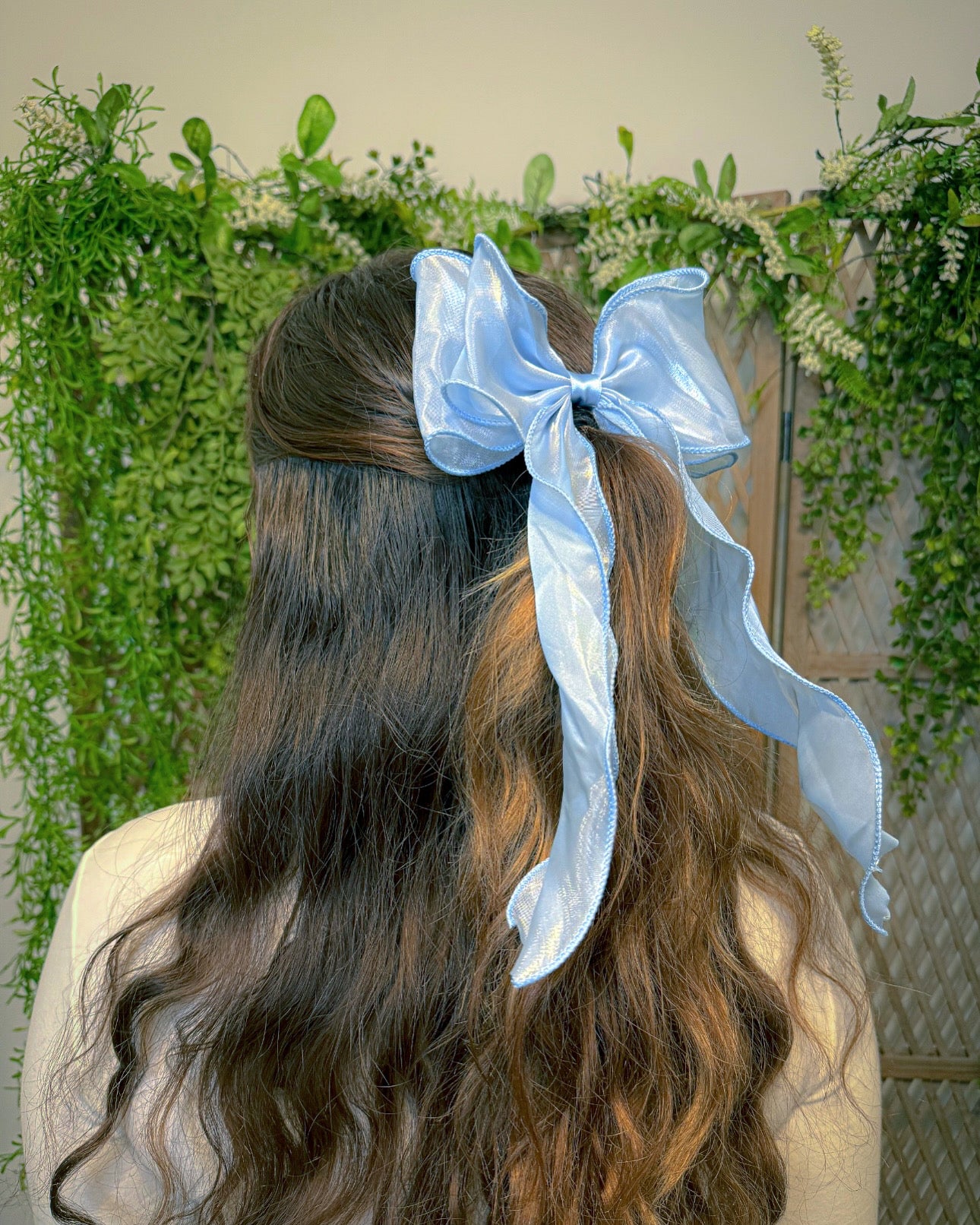 Silky Blue Bow